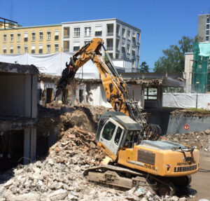 Abbruch- und Tiefbauarbeiten, Alte Kinderklinik Fürth