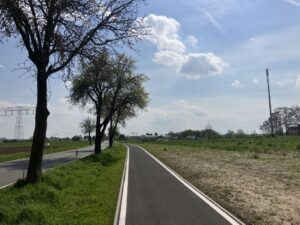 Neubau eines Radweges Richtung Werbener See