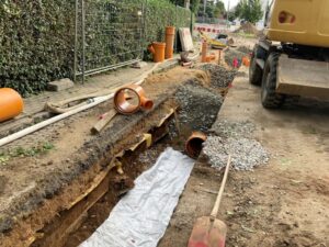 Auswechslung Mischwasserkanal in Regis-Breitingen